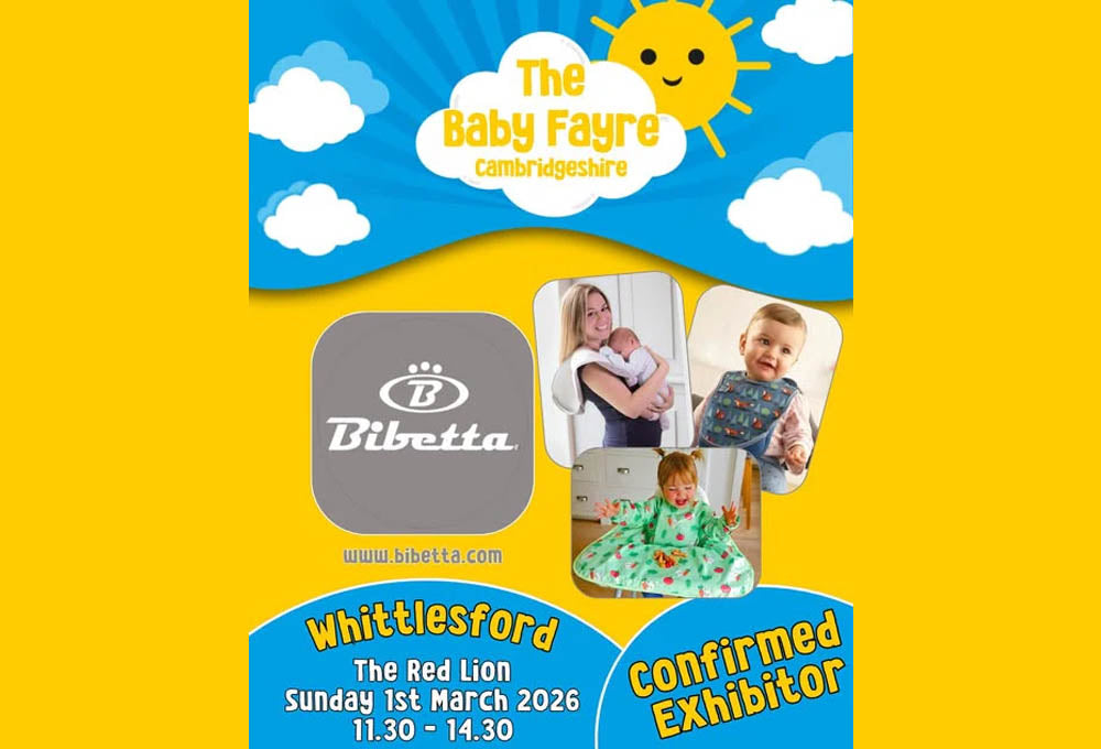Bibetta will be exhibiting at The Baby Fayre Cambridgeshire