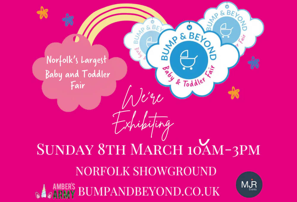 Bibetta will be exhibiting at The Norfolk Bump and Beyond Baby and Toddler Fair