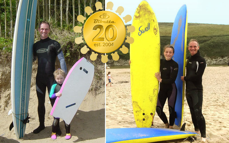 Bibetta founder Paul Brown 20 year celebration image- neoprene bib origins