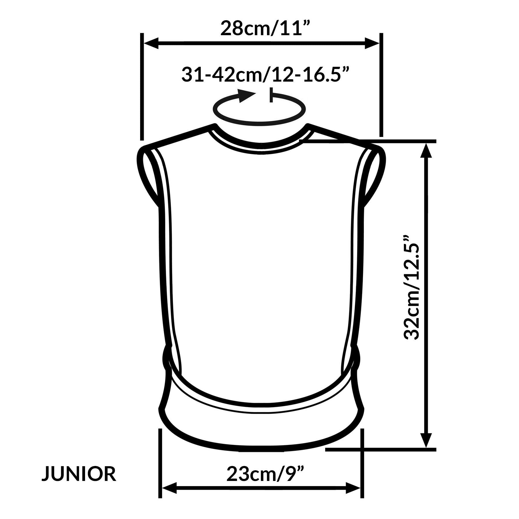 Junior Tabard style bib - Blue bubbles pattern