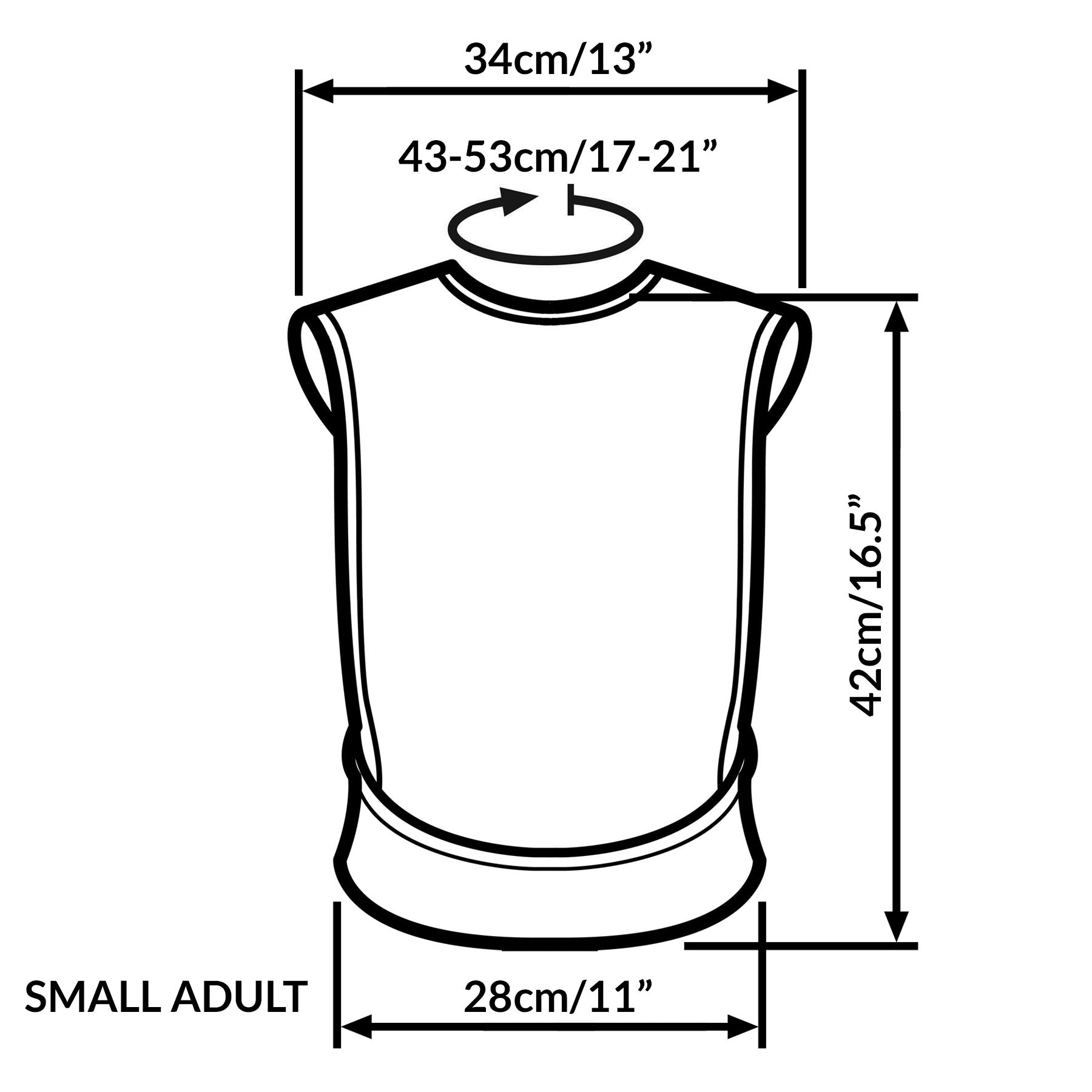 Tabard style adult bib - Small Navy