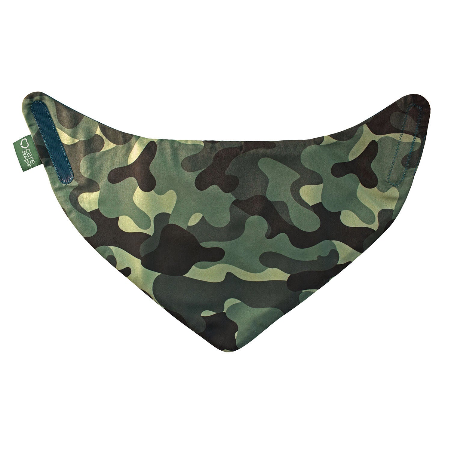 Neckerchief style dribble bib - Waterproof & Discreet - Small - Khaki Camouflage