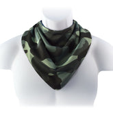Neckerchief style dribble bib - Waterproof & Discreet - Small - Khaki Camouflage