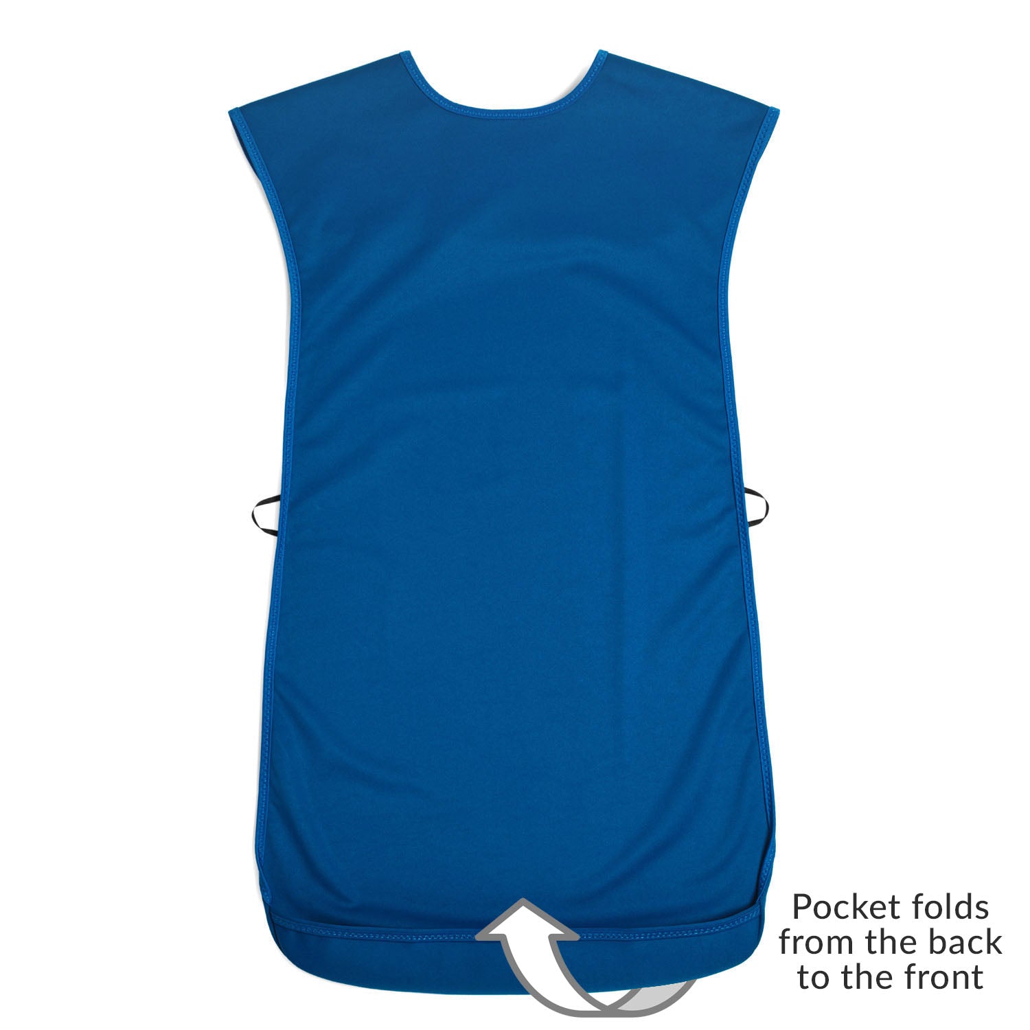Tabard style adult bib - Large Blue (UK VAT Exempt)