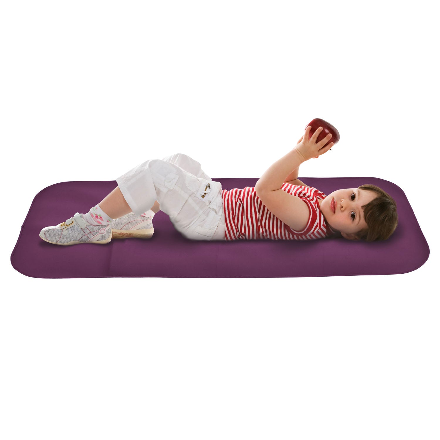 Junior Changing Mat and Waterproof Bag Set - Aubergine/Black