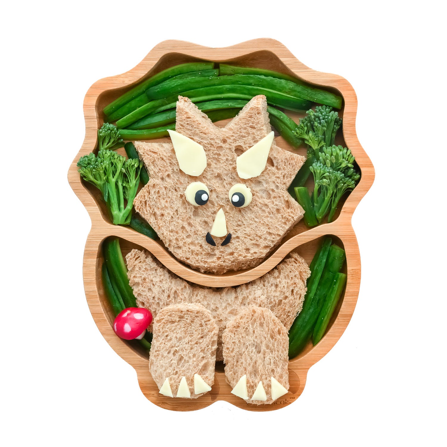 Eco Rascals Dinosaur Bamboo Plate | Nursing & Feeding | Eco Rascals