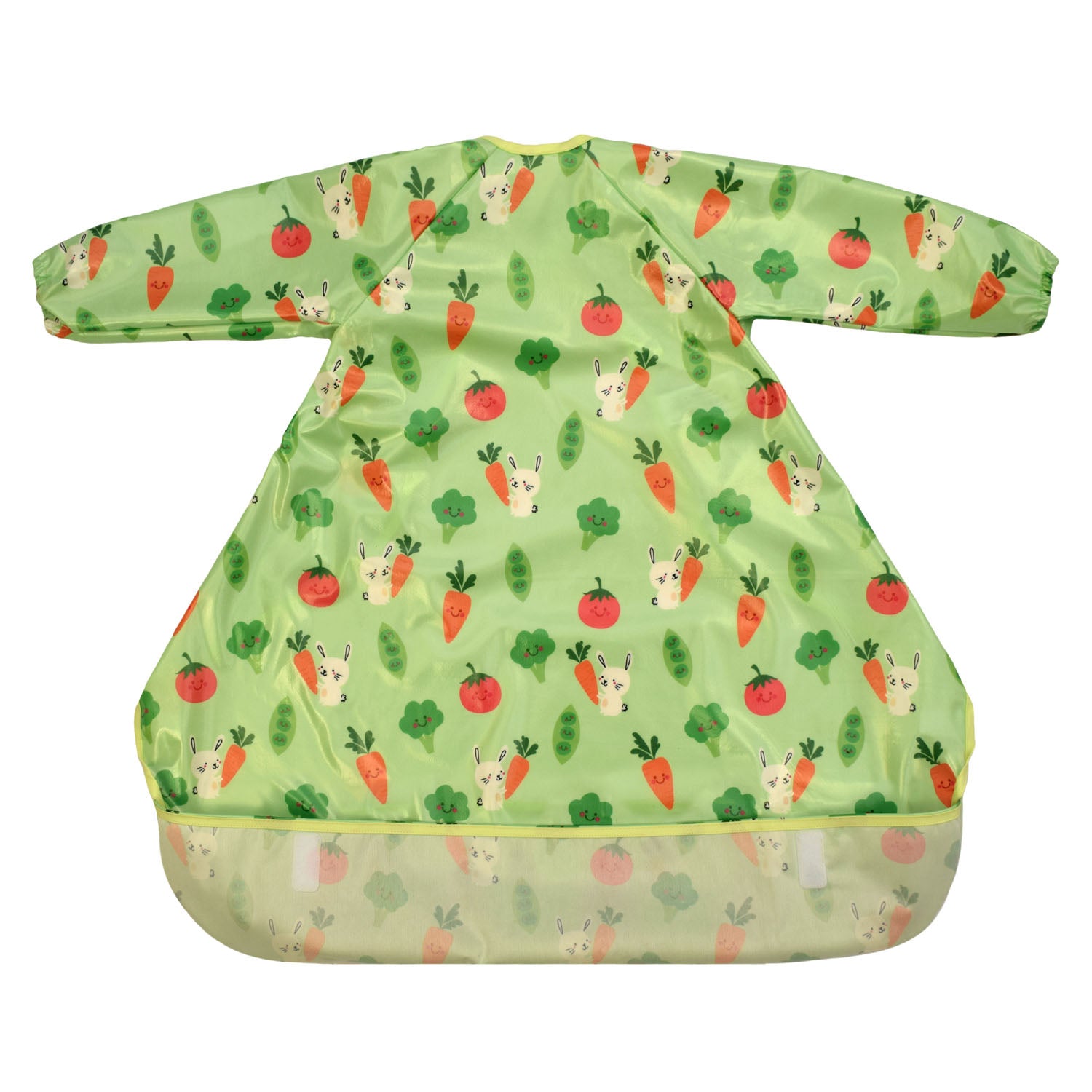Wipeezee XL Coverall Bib - Green Bunny & Veg | Bibs | Bibetta