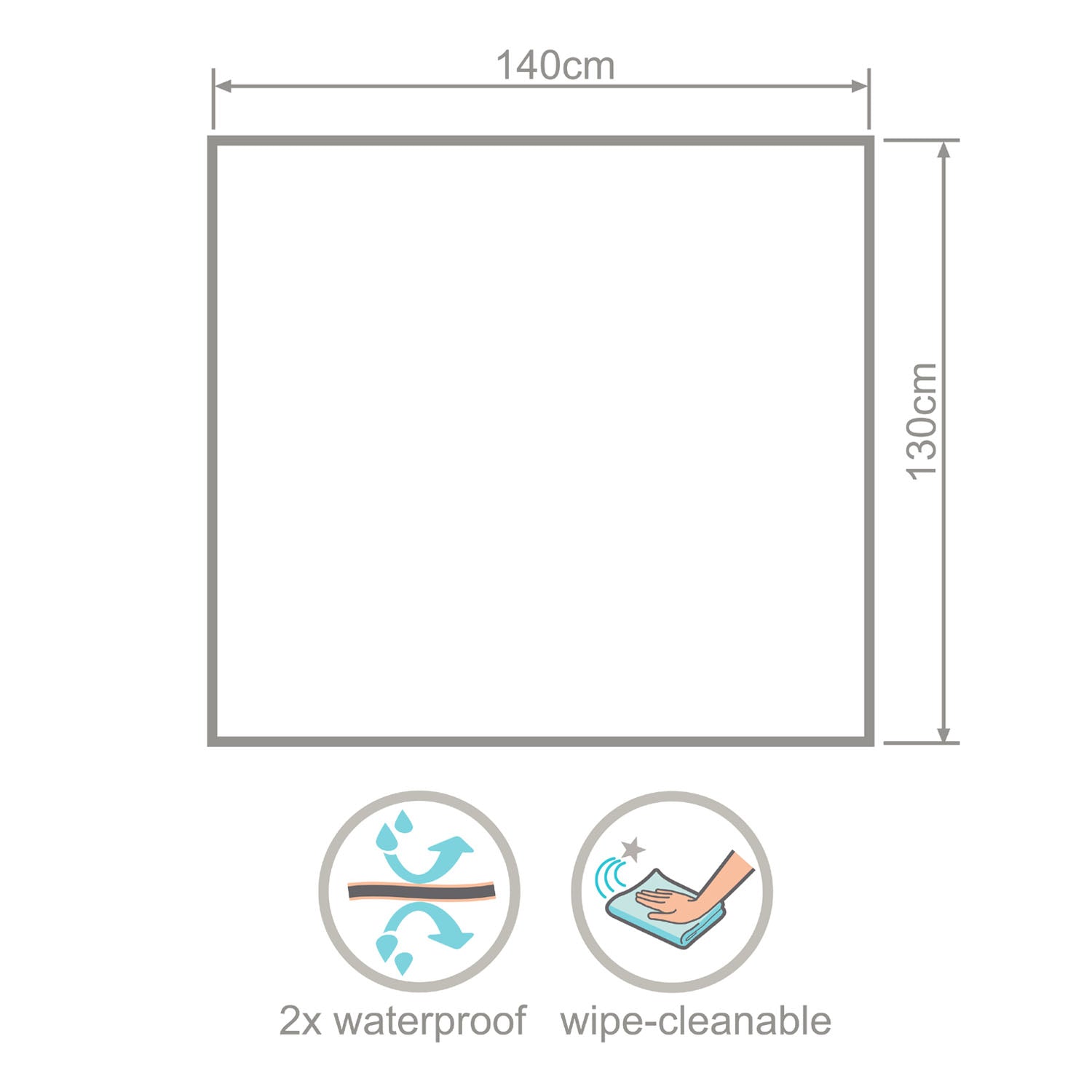 Wipeezee XL Splash Mat - Green Bunny & Veg | Bibs | Bibetta