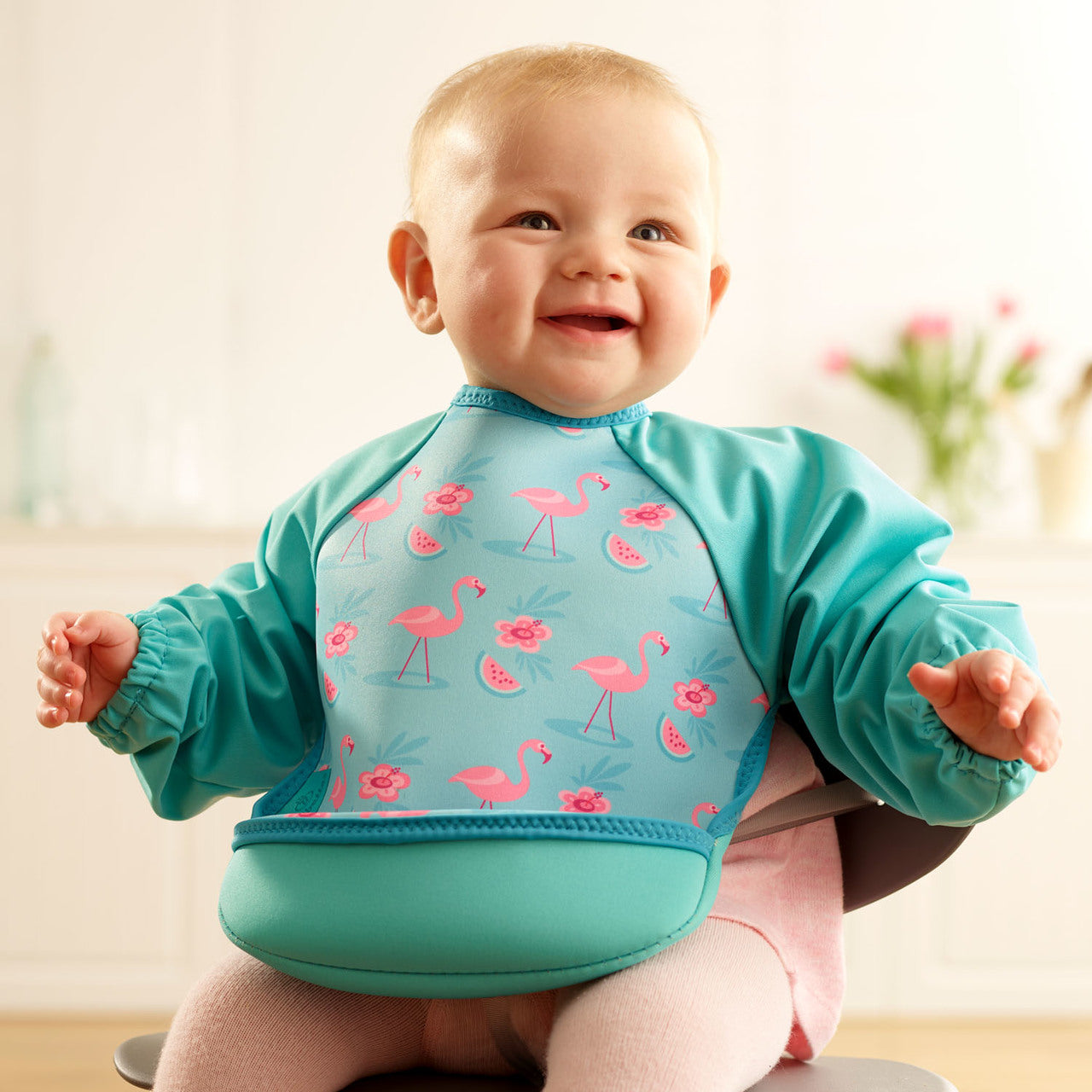 UltraBib with Sleeves - Flamingos | Bibs | Bibetta