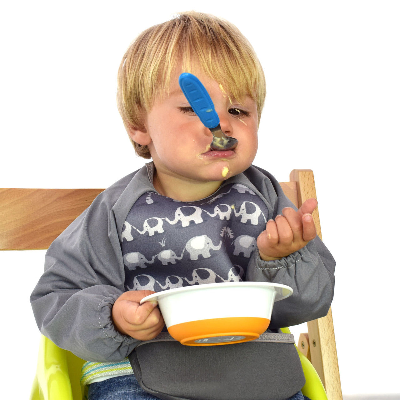 UltraBib with Sleeves - Elephants | Bibs | Bibetta