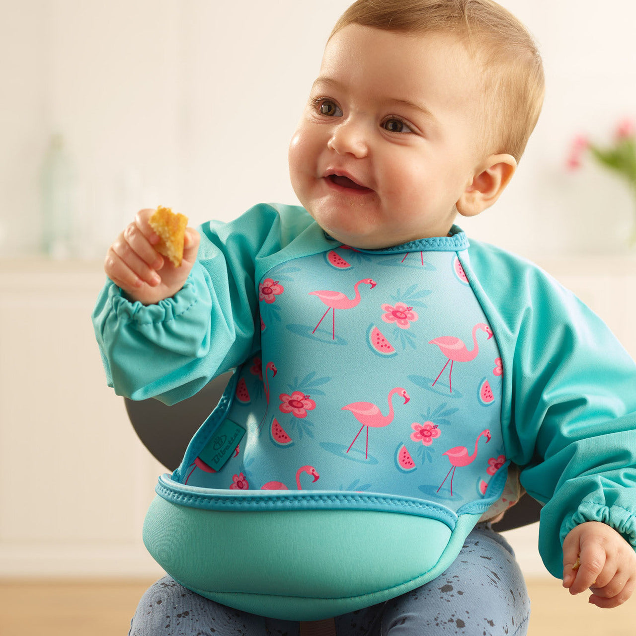 UltraBib with Sleeves - Flamingos | Bibs | Bibetta