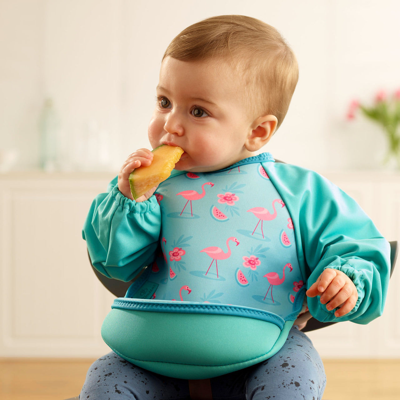UltraBib with Sleeves - Flamingos | Bibs | Bibetta