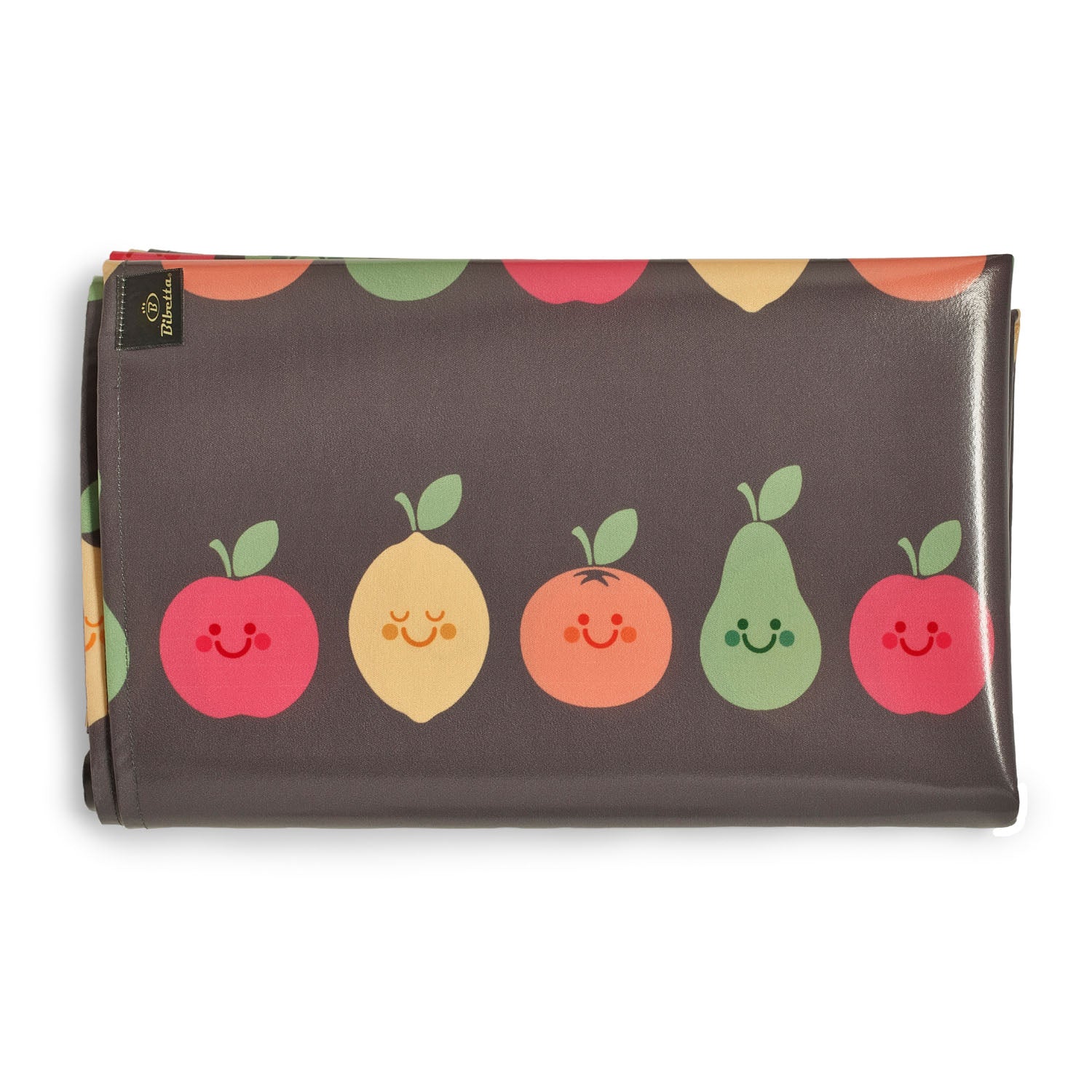 Wipeezee XL Splash Mat - Grey Happy Fruit | Splash Mat | Bibetta