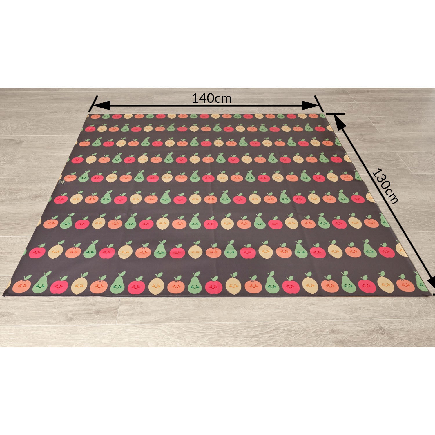Wipeezee XL Splash Mat - Grey Happy Fruit | Splash Mat | Bibetta