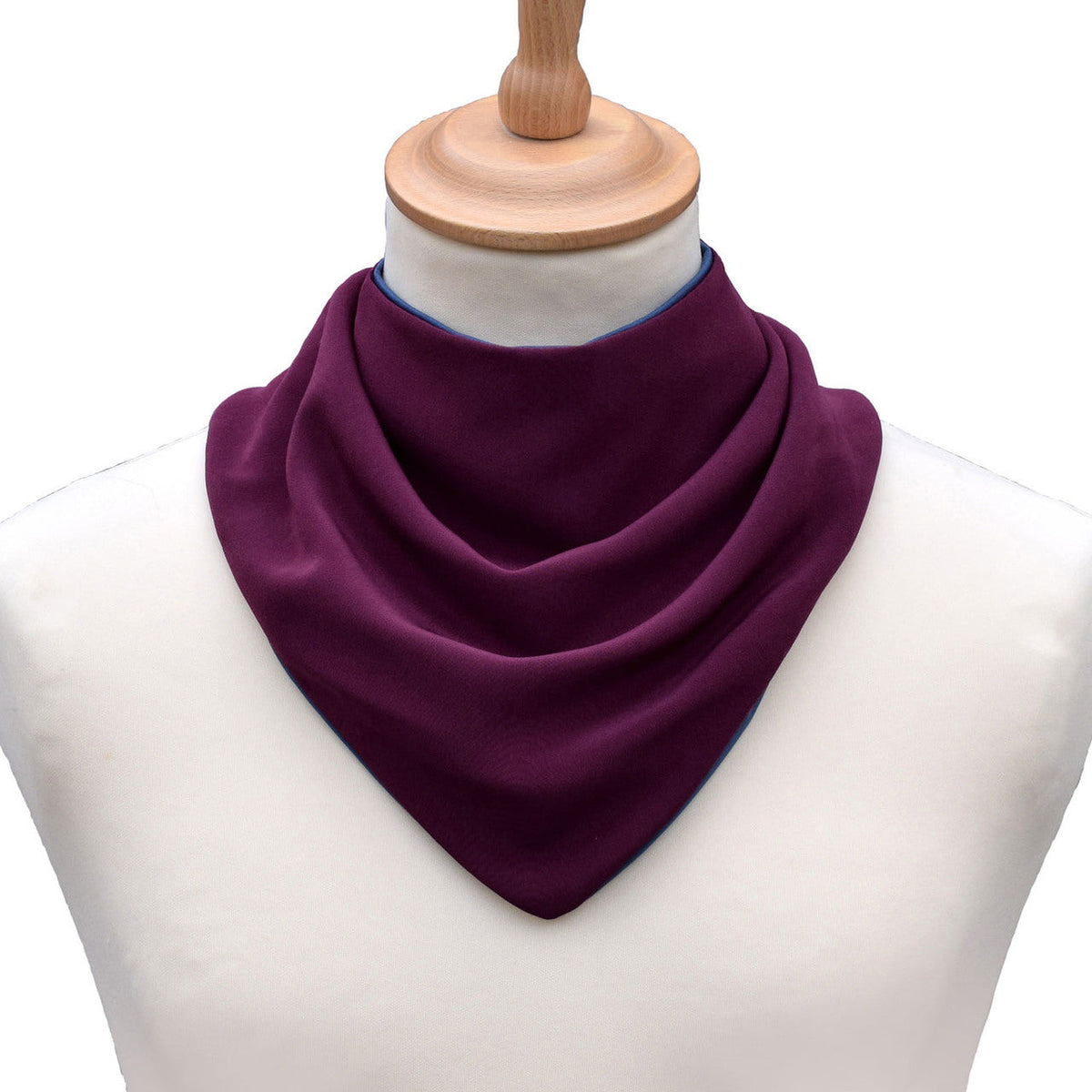 Neckerchief style dribble bib - Aubergine (UK VAT Exempt) | Health Care | Care Designs