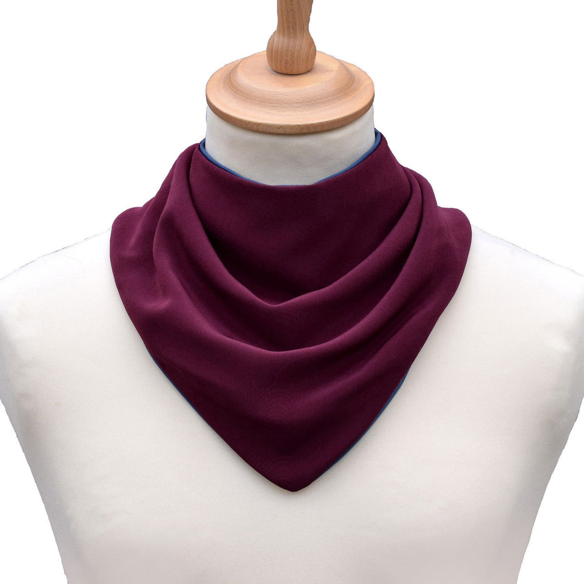 Neckerchief style dribble bib - Burgundy (UK VAT Exempt) | Health Care | Care Designs