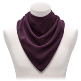 Large neckerchief style dribble bib - Aubergine (UK VAT Exempt) | Health Care | Care Designs