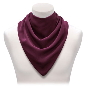 Large neckerchief style dribble bib - Burgundy (UK VAT Exempt) | Health Care | Care Designs