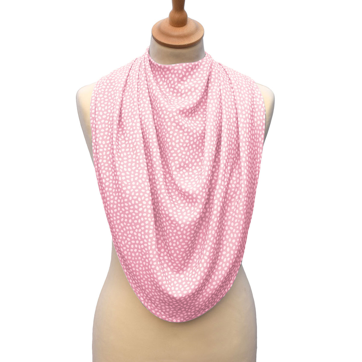 Pashmina scarf style clothing protector - Pink Dots | Care Designs