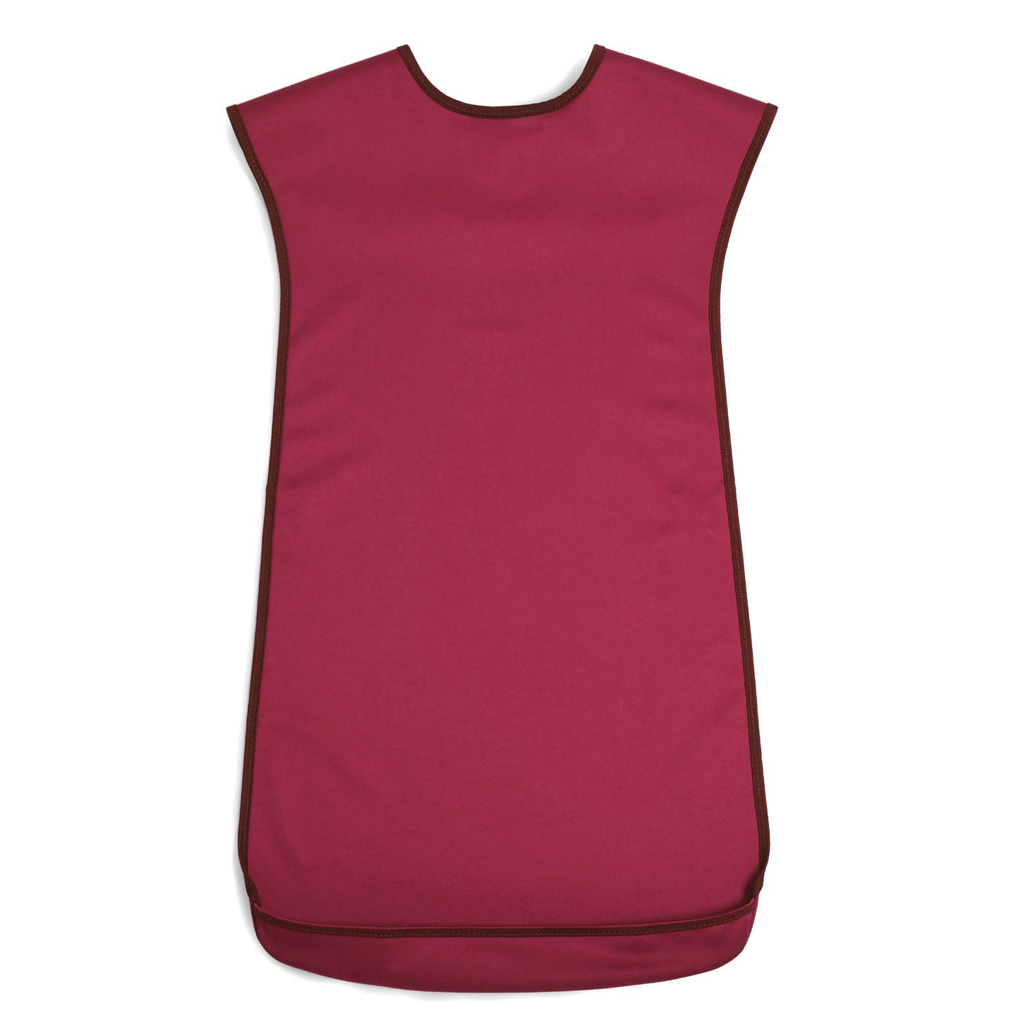 Tabard style adult bib - Large Burgundy | Health Care | Care Designs