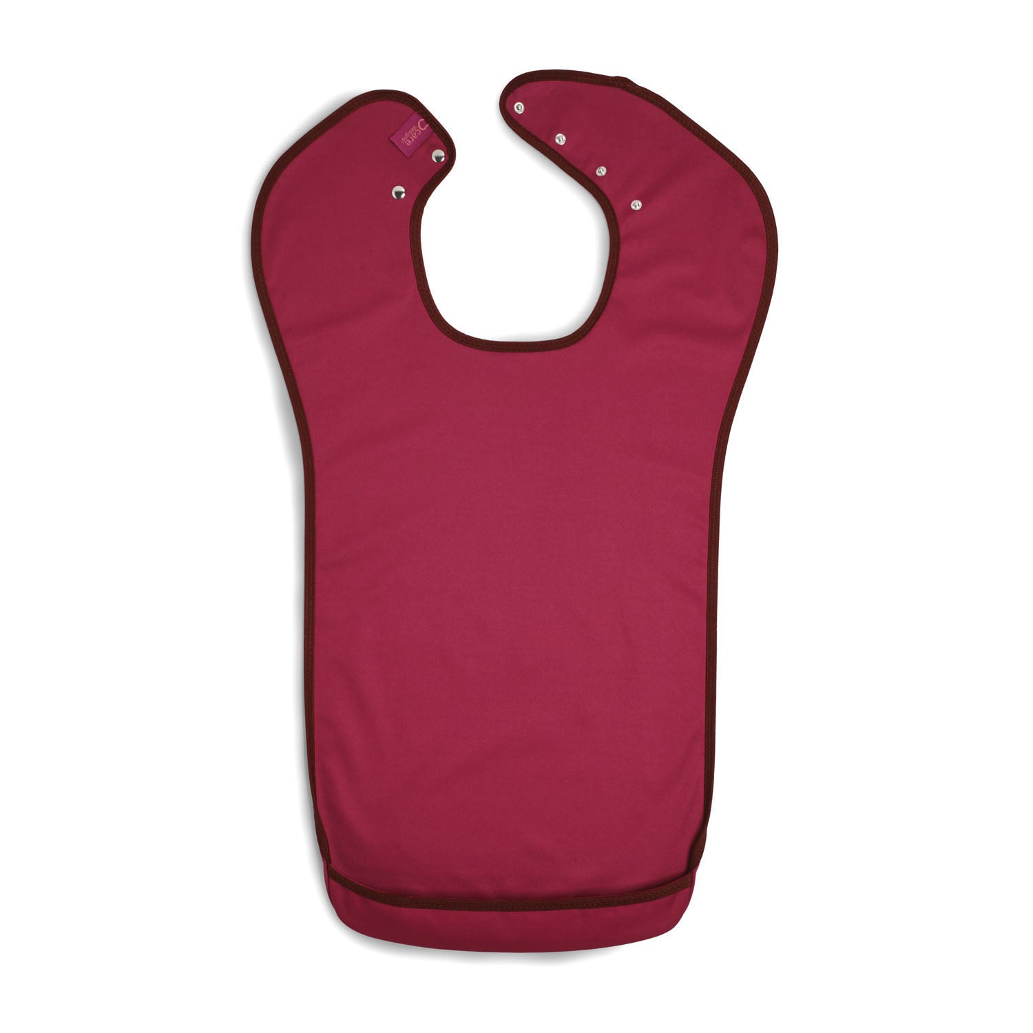 Tabard style adult bib - Medium Burgundy | Health Care | Care Designs
