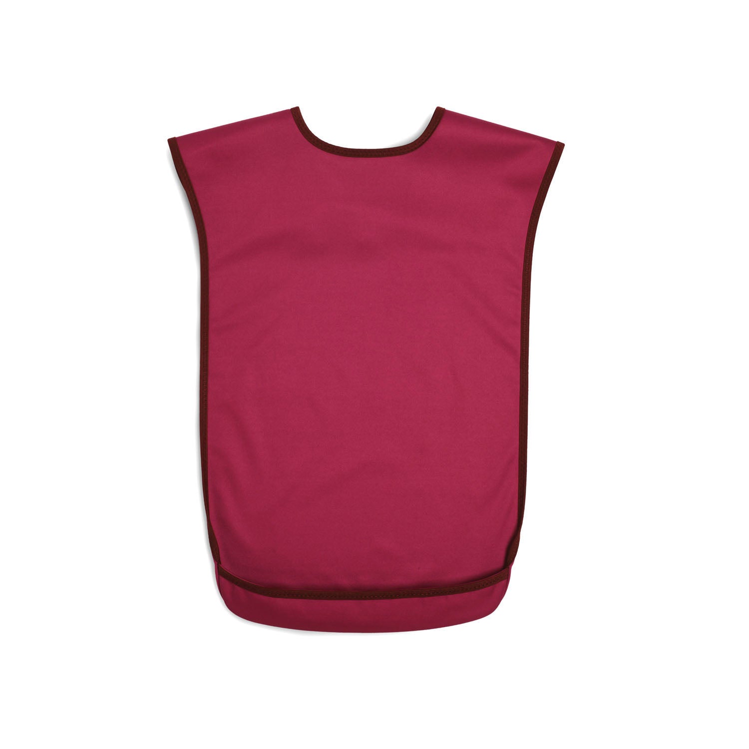 Tabard style adult bib - Medium Burgundy | Health Care | Care Designs