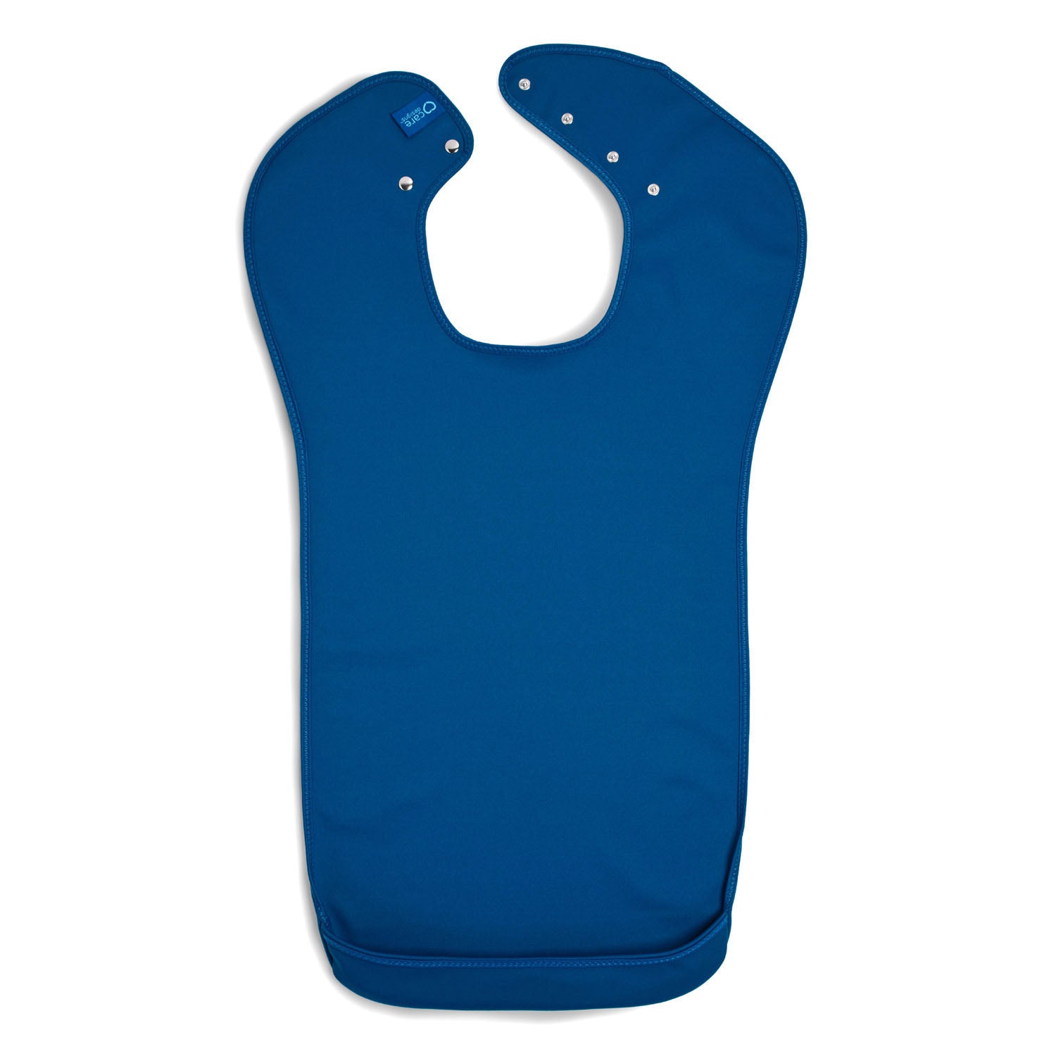 Tabard style adult bib - Medium Blue | Health Care | Care Designs
