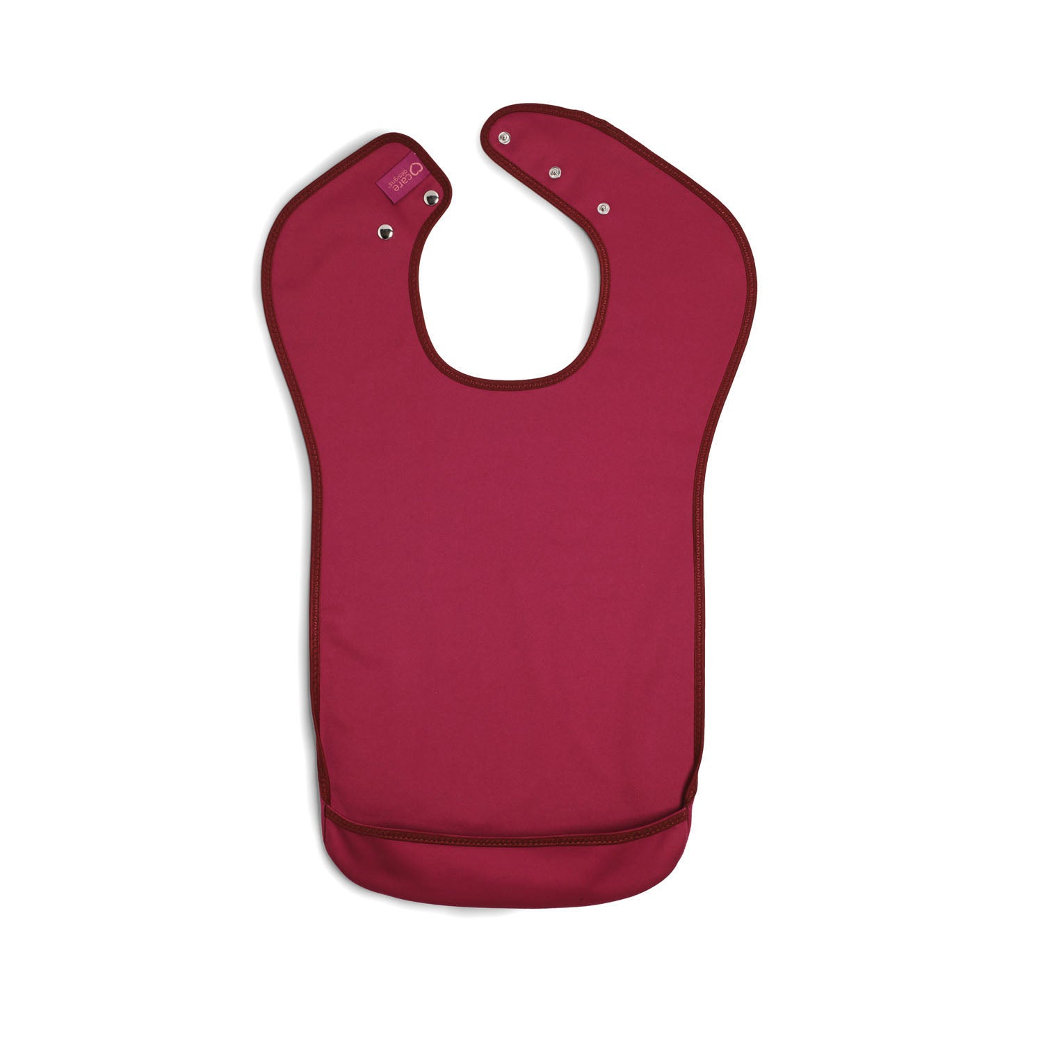 Tabard style adult bib - Small Burgundy | Health Care | Care Designs