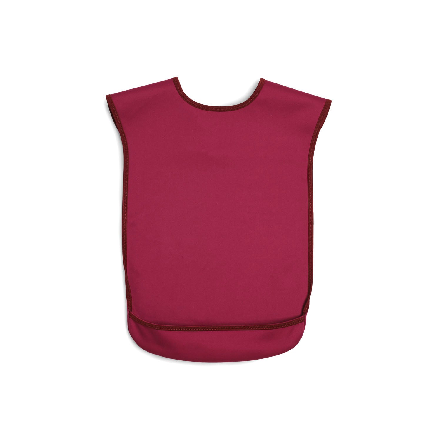 Tabard style adult bib - Small Burgundy | Health Care | Care Designs