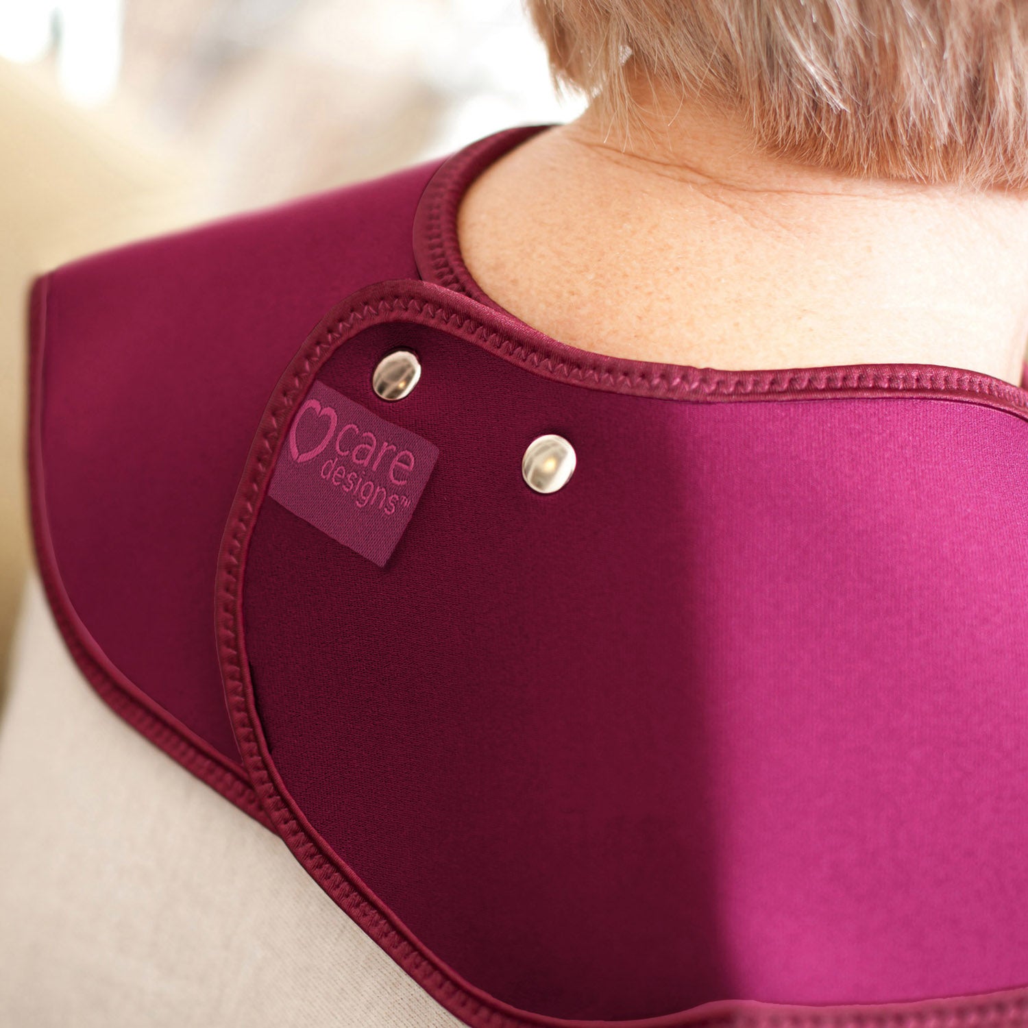 Tabard style adult bib - Large Burgundy | Health Care | Care Designs