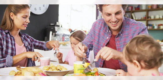Tips for happy & healthy family mealtimes on a budget