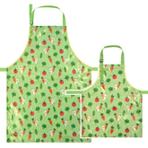 Wipeezee Child and Adult Apron Bundle - Green Bunny and Veg