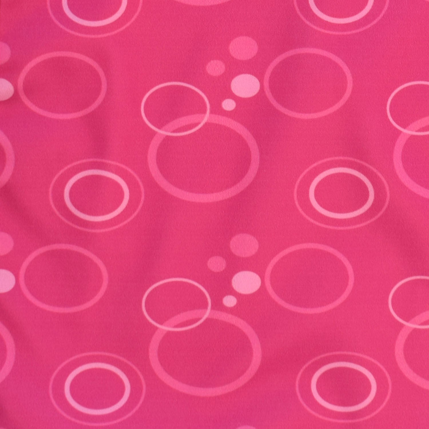 Junior Tabard Style Bib - Pink bubbles pattern