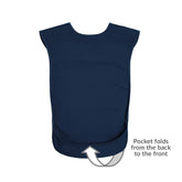 Tabard style adult bib - Medium Navy