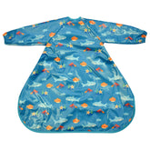 Wipeezee Coverall Bib - Turquoise Sea Creatures