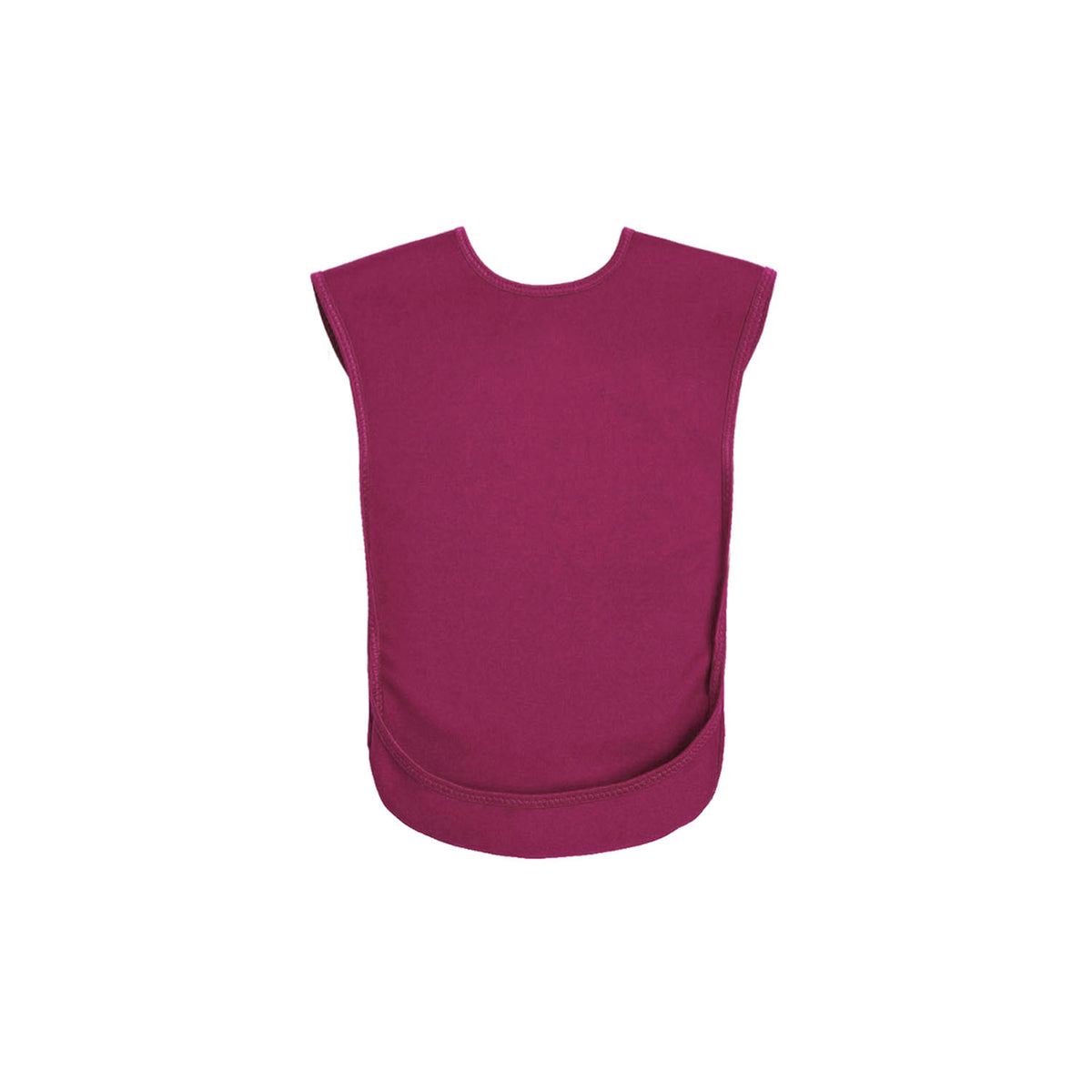 Care Designs junior tabard bib in burgundy on a white background
