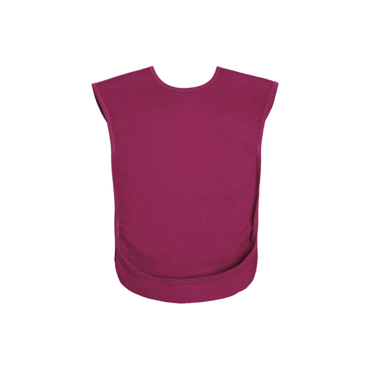 Front view of Tabard style adult bib - Small Burgundy by Care Designs