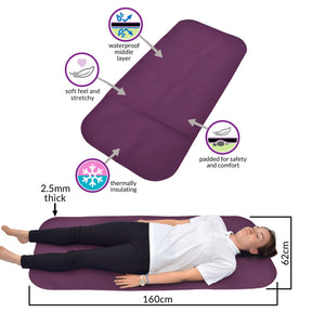 Junior Changing Mat and Waterproof Bag Set - Aubergine/Black