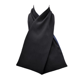 Black cross scarf clothing protector on a white background