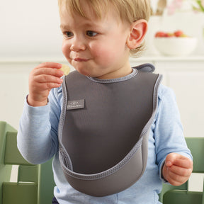 UltraBib 2 pack - Elephants and Plain Grey | Bibs | Bibetta