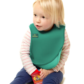 UltraBib 2 pack - Forest Green Owls and Plain Green | Bibs | Bibetta