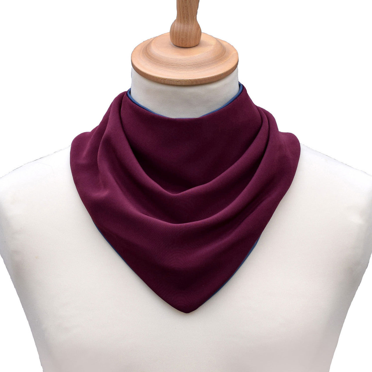 Neckerchief style dribble bib - Burgundy | Health Care | Care Designs