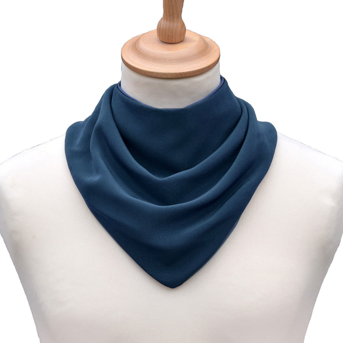 Neckerchief style dribble bib - Steel Blue (UK VAT Exempt) | Health Care | Care Designs
