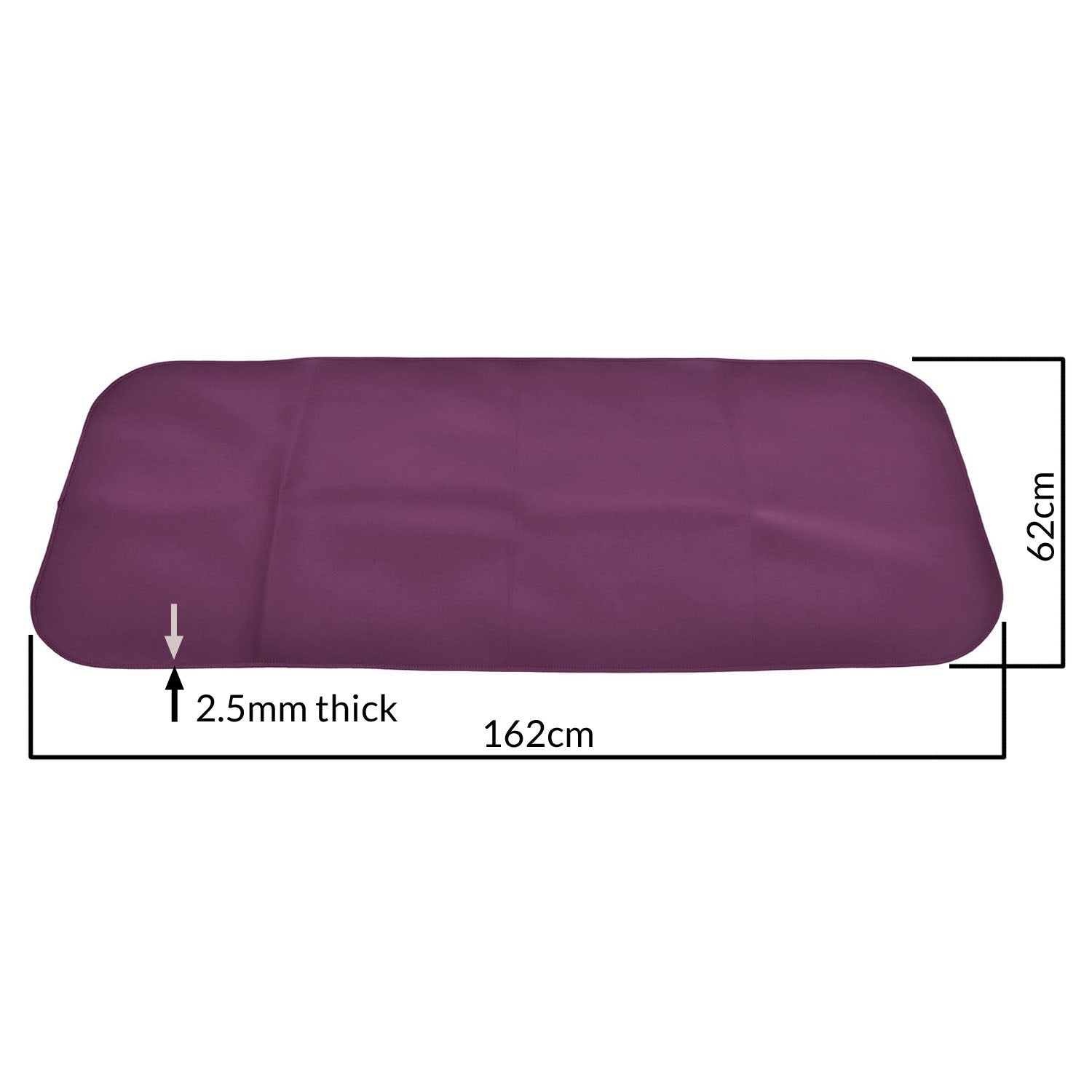 Adult Changing Mat and Waterproof Bag Set - Aubergine/Black (UK VAT Exempt)