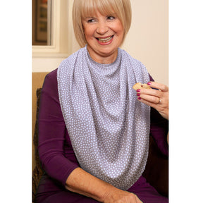 Pashmina scarf style clothing protector - Grey Dot (UK VAT Exempt) | Health Care | Care Designs