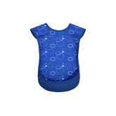 Junior Tabard style bib - Blue bubbles pattern | Health Care | Care Designs
